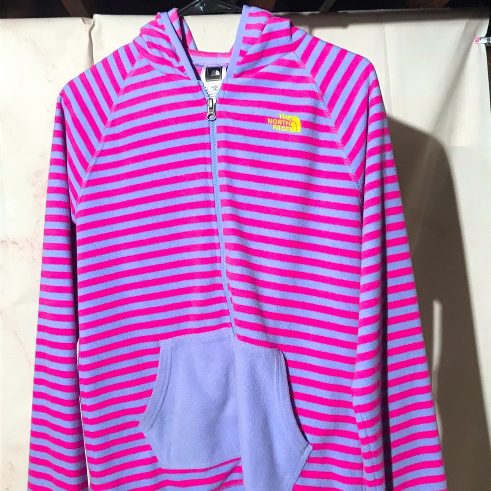 North Face Zip Up Fleece Hoodie (Girls XL)